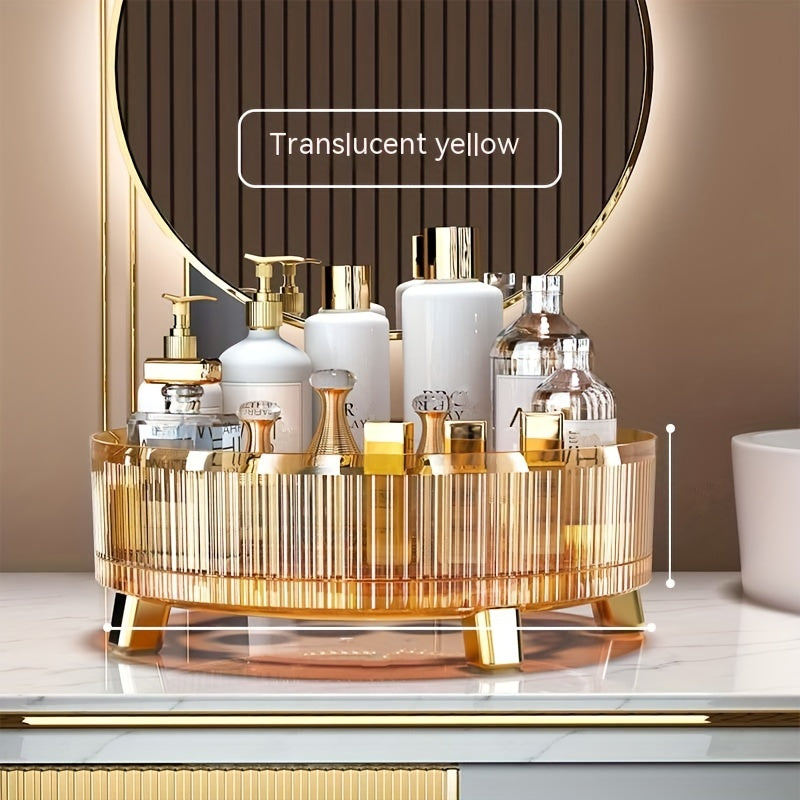 360 Rotating Cosmetic Storage Box Makeup Organizer Large Capacity Display Case