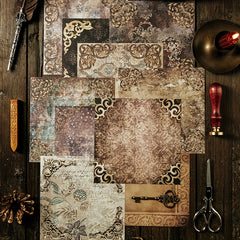 30pcs Paper Baroque Classic Shading Collage Material Handcraft DIY Decor
