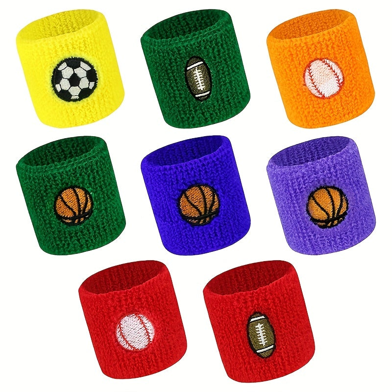 1pc Sports Wristbands Wrist Sweatbands Basketball Baseball Football Fitness