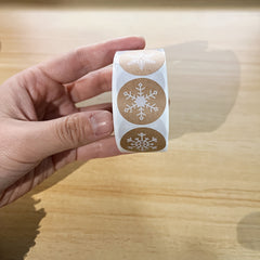500 Christmas Snowflake Stickers for Scrapbooking & Stationery