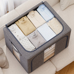 Large Capacity Storage Bag with Handles Portable Folding Clothes Storage Box