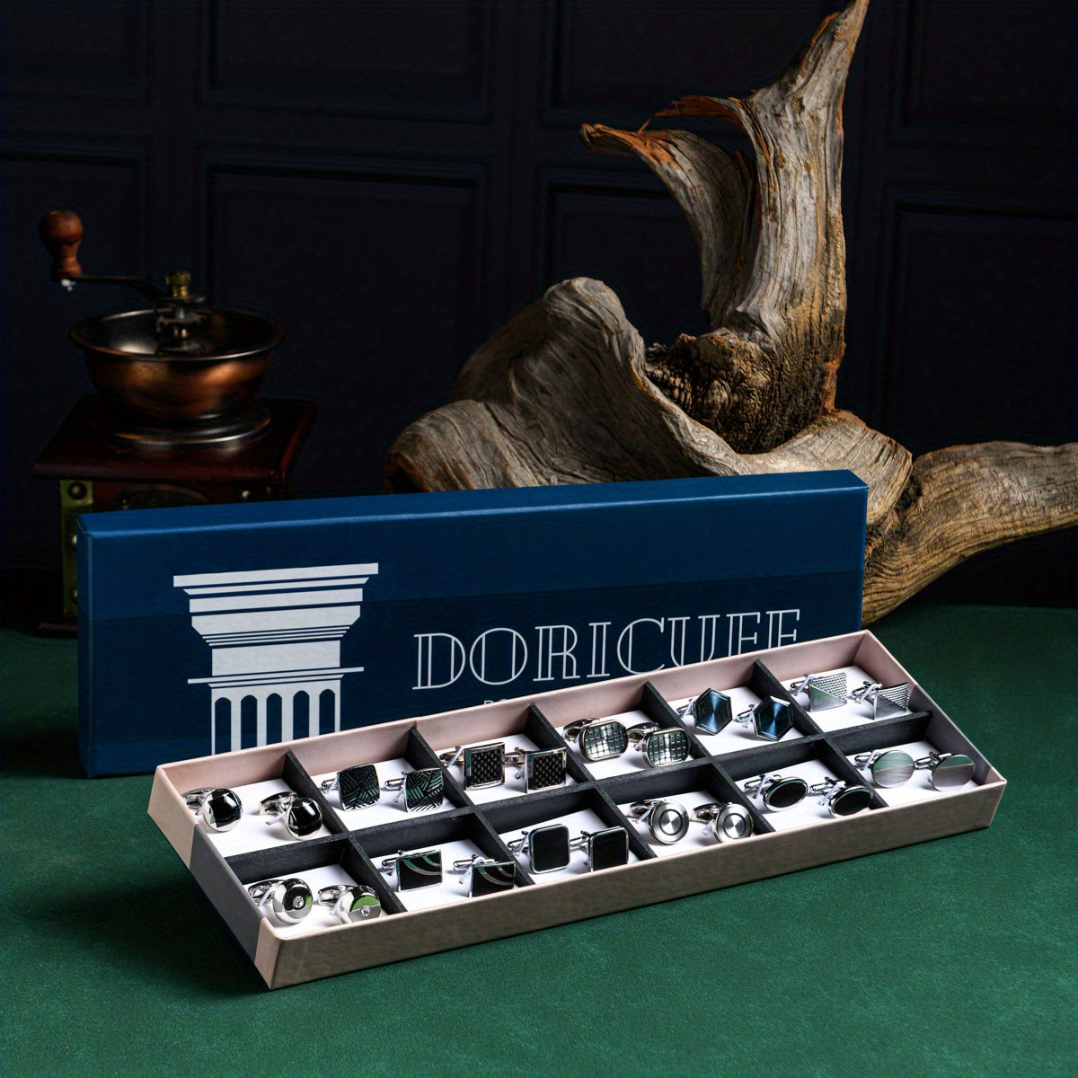 12 Pairs Men's Cuff Links Business Casual Cufflinks