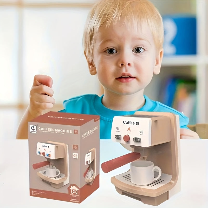 Kids Coffee Machine Toy with Realistic Details & Sound Effects