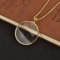 Stylish Hanging Magnifier Necklace for Reading, Gifting