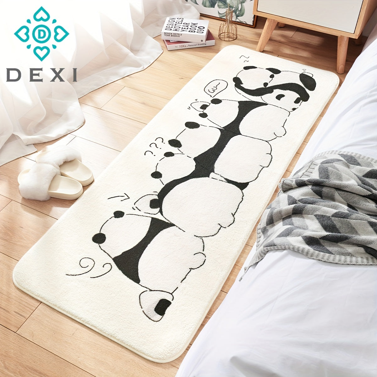 Plush Fluffy Rug Panda Shag Furry Area Rug