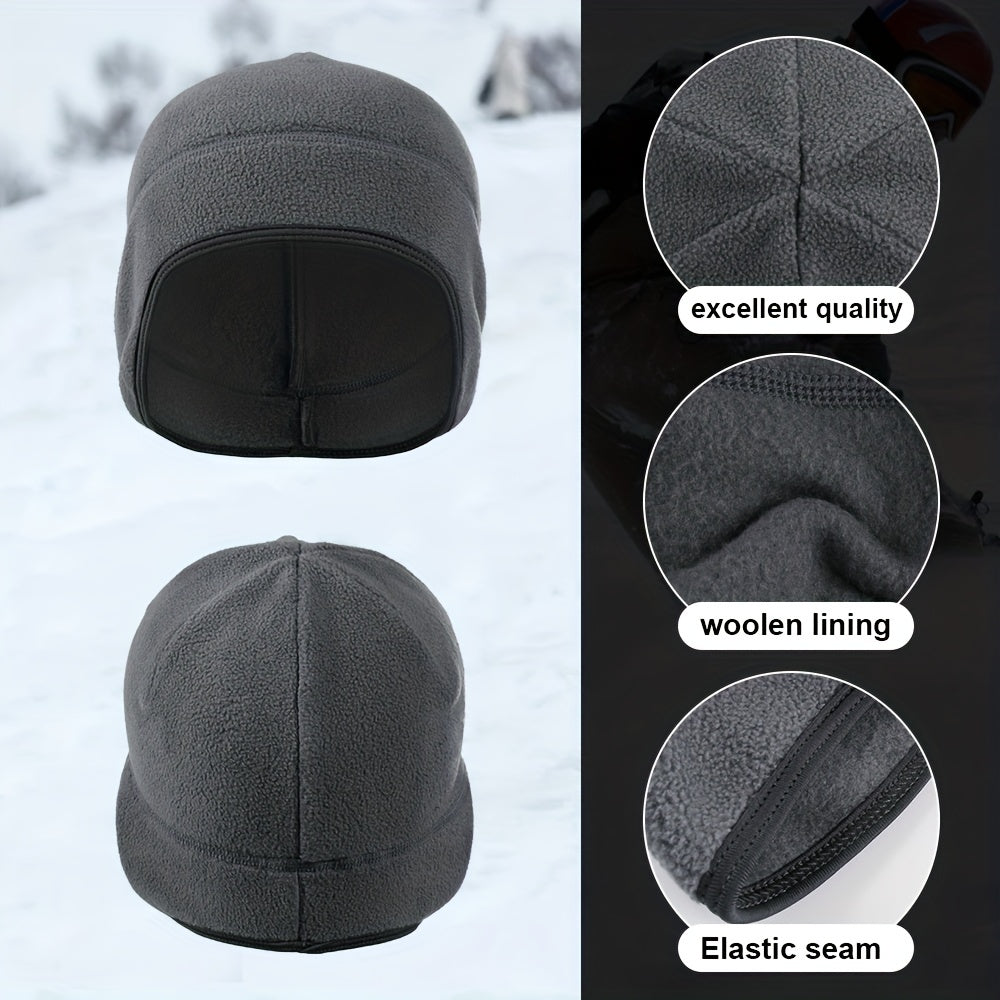 Winter Thermal Running Hat Sports Beanies Stretch Ear Warmer