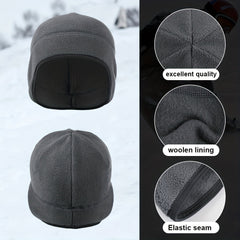 Winter Thermal Running Hat Sports Beanies Stretch Ear Warmer