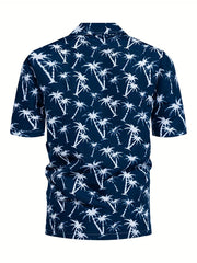 Men's Hawaiian Style Graphic Print Short Sleeve Shirt