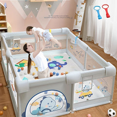 Play Yard Baby Playpen with Gate Indoor & Outdoor Kids Activity Center