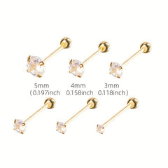 Zirconia Stud Earrings & Artificial Diamond Studs for Girls