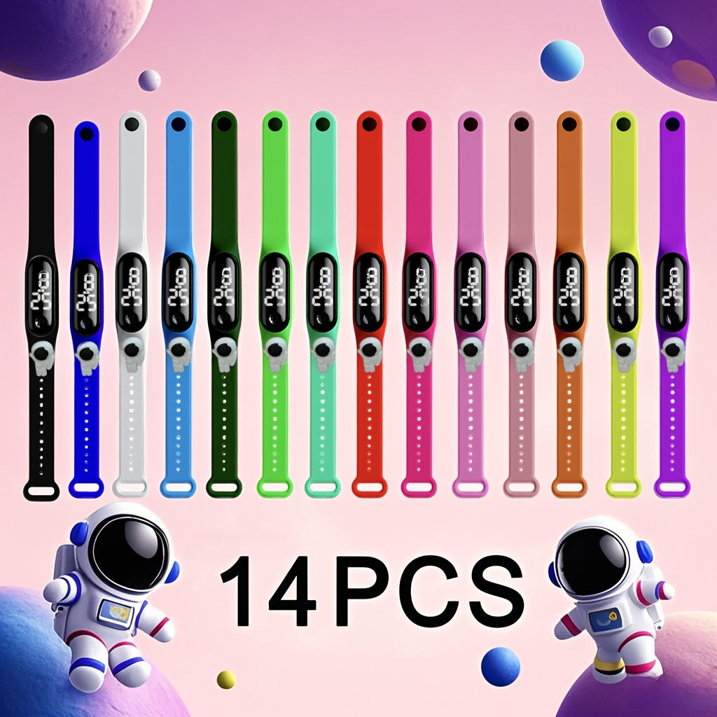 14 LED Digital Watches Candy Series Sports Wristbands