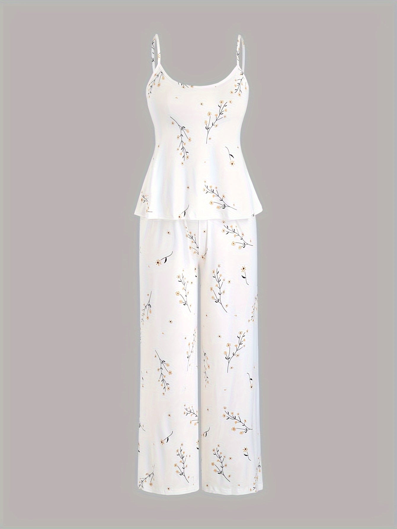 Daisy Print Cami & Pants Lounge Set