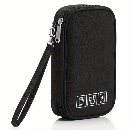 Zipper Data Cable Bag Travel Organzier Lightweight Container