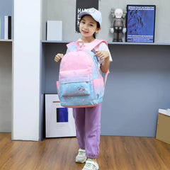 3pcs Nylon Backpack Shoulder Book Bags for Teenage Girls Cartoon Children