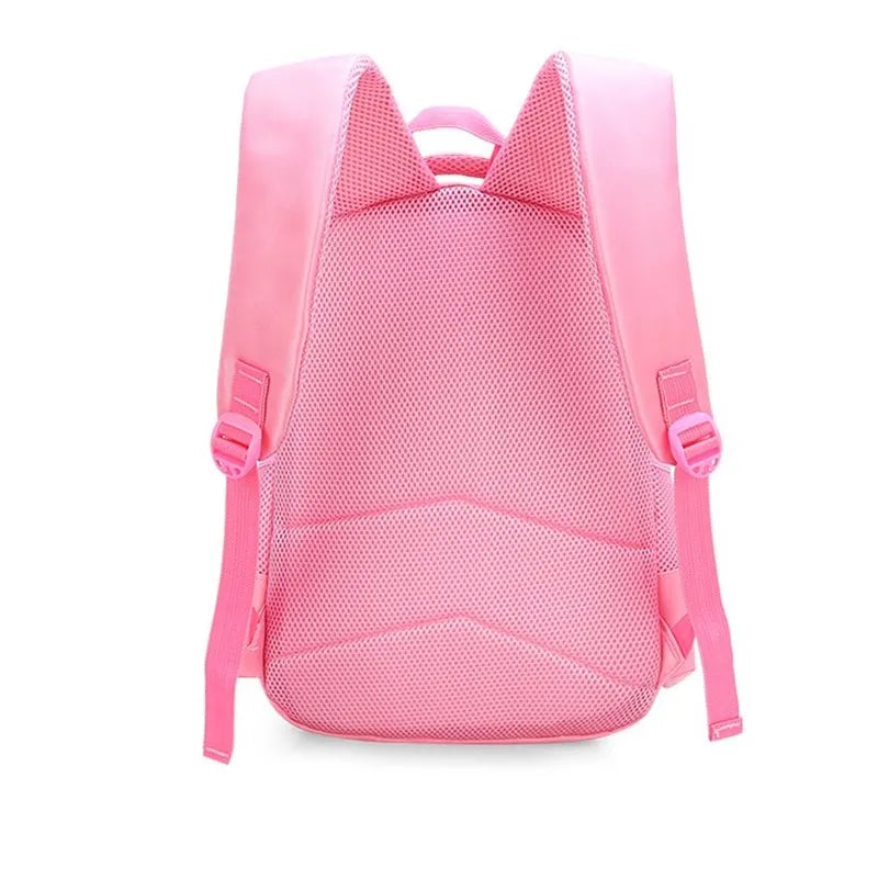 3pcs Cat Cartoon School Backpack for Girls