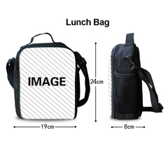 3pcs T-Rex Dino School Backpack Set for Kids