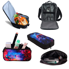 3pcs T-Rex Dino School Backpack Set for Kids