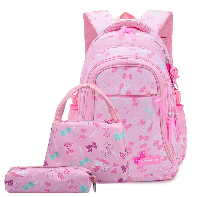 3pcs/Set Girls School Bags Teenagers Printing Rucksack Backpacks Mochila