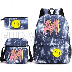3pcs/Set Travel Backpacks Printing Shoulder Bag School bags for Teenage Boys