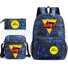 3pcs/Set Travel Backpacks Printing Shoulder Bag School bags for Teenage Boys