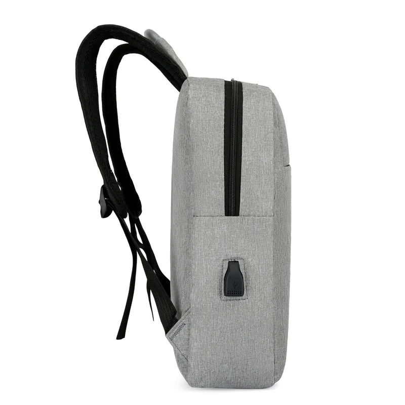 Canvas Men's Backpacks USB Laptop Business Shoulder Messenger Bag Rucksack