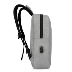 Canvas Men's Backpacks USB Laptop Business Shoulder Messenger Bag Rucksack