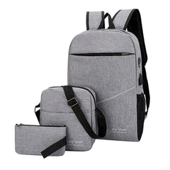 3pcs Travel Backpacks Messenger Bags School Bags
