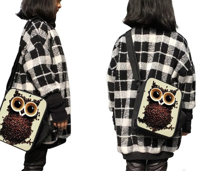 Kids Primary School Bags Boxer Dog 3D Printing Backpack Girls Puppy Schoolbag