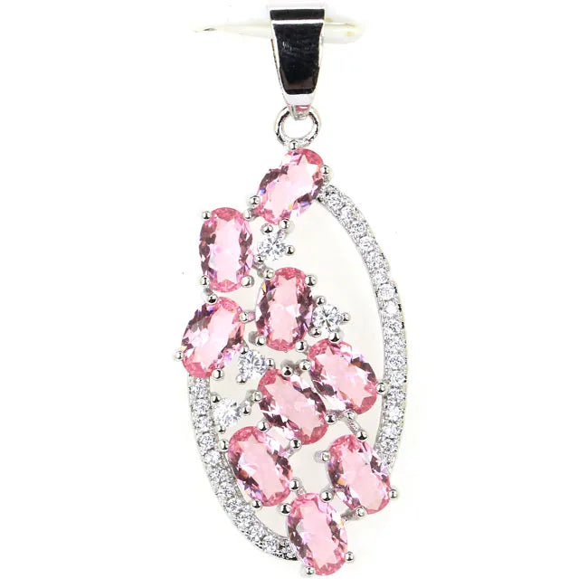 925 Silver Pendant with Topaz Citrine Peridot Tanzanite Tour