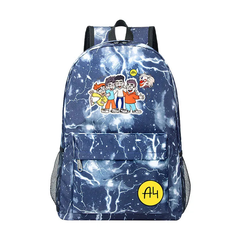 Children's School Backpack A4 Print Boy Girl Men Women Travel Bagpack