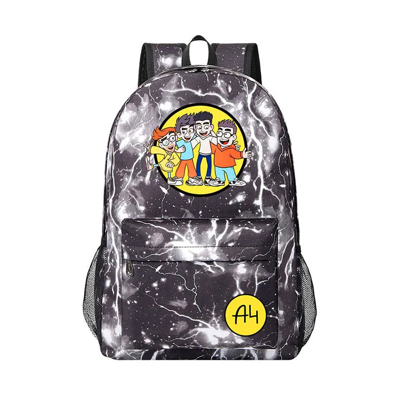 Children's School Backpack A4 Print Boy Girl Men Women Travel Bagpack