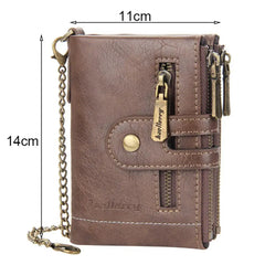 Durable Faux Leather Male Wallet Work 4 Colors