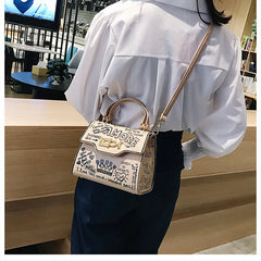 Vintage Graffiti Shoulder Crossbody Bag for Women - Handbags Tote