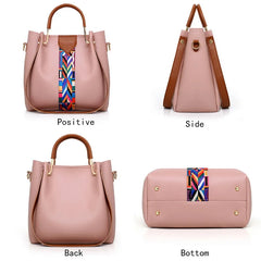 4 Pcs Women Handbag Messenger Bags Lady Shoulder Bag PU Leather C