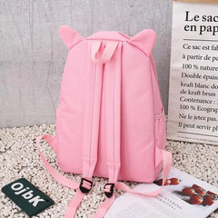 4 Piece Schoolbags For Teenage Girls Print Women Backpack