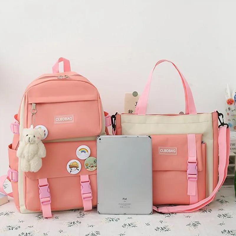 Canvas SchoolBags For Teenage Girls Women's Backpack