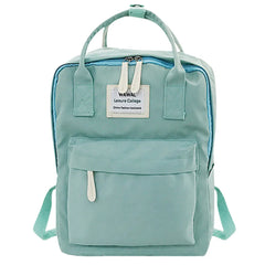 Corduroy Backpack Women Casual Style Solid Back Pack Teen Girls School Backpack