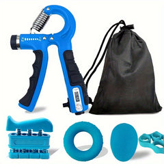 Hand Grip Strengthener Kit Forearm Exercise Tool Adjustable Resistance