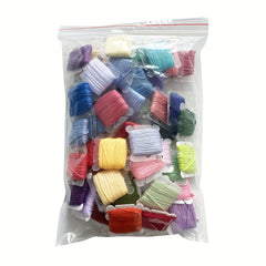 50pcs 8m 6 Shares Cross Stitch Embroidery Thread Random