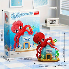 Micro Bead Building Blocks Octopus Marine Animal DIY Educational Toy