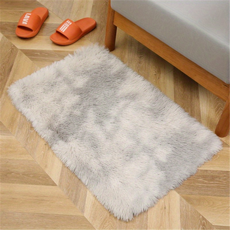 Luxurious Silk Fur Rug for Bedroom and Living Room