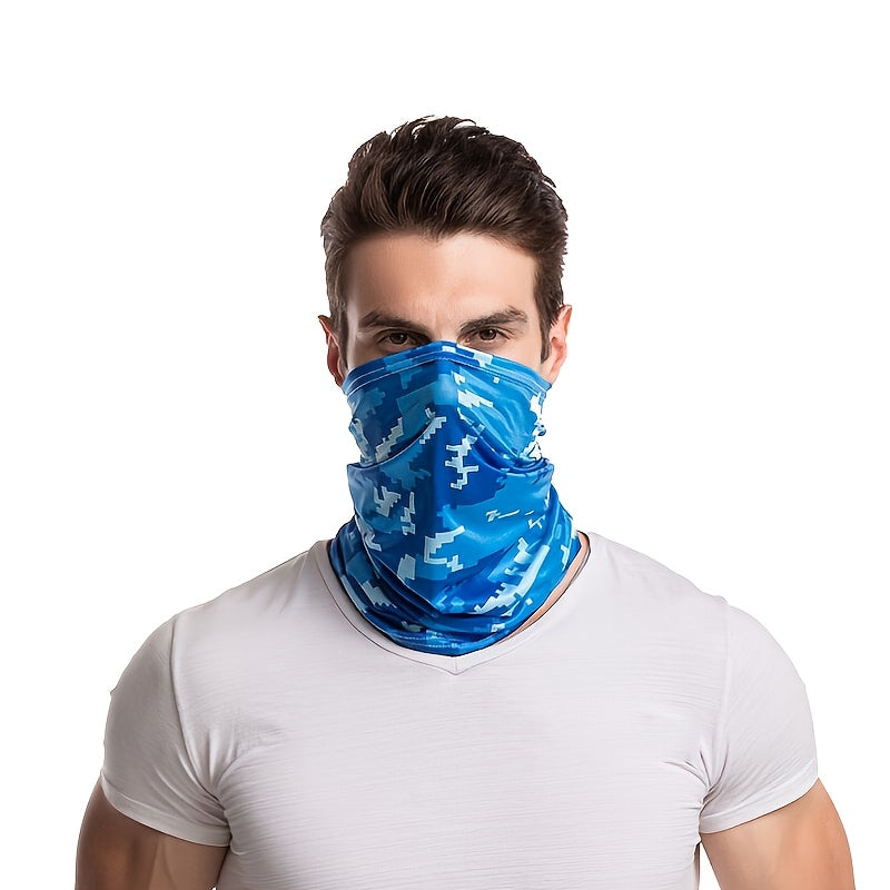 Windproof Sunscreen Knitted Scarf Mask for Outdoor Riding