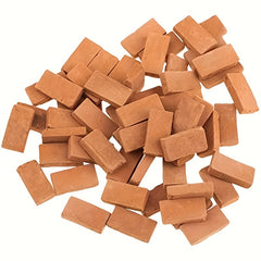 50pcs Mini Simulation Small Red Brick Model Material Building