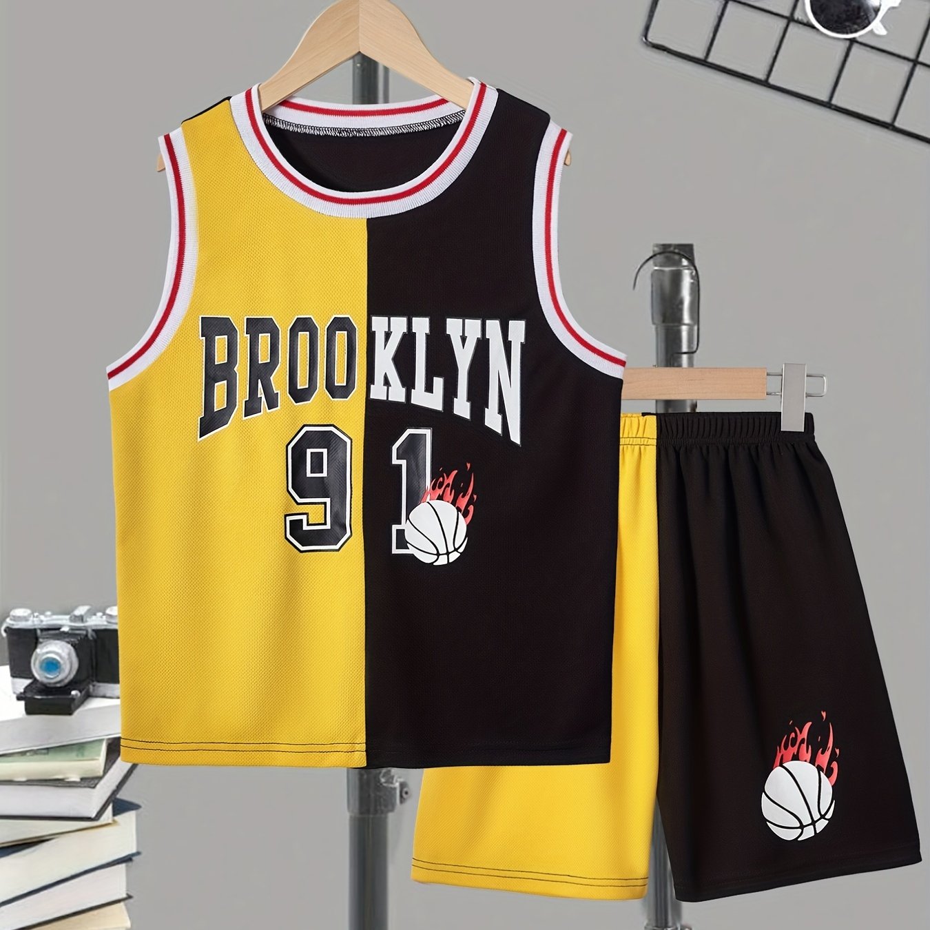BROOKLYN 231 Kids Basketball 2 pc Outfits Tank & Shorts Set