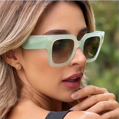 Vintage Big Square Frame Sunglasses Sunshade Oversized