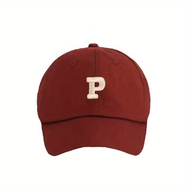 Kids Soft Top Baseball Cap Sunshade Letter Patched Hat