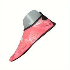 Leaf Graphic Sporty Water Shoes Quick drying Lightweight Beach Barefoot Shoes