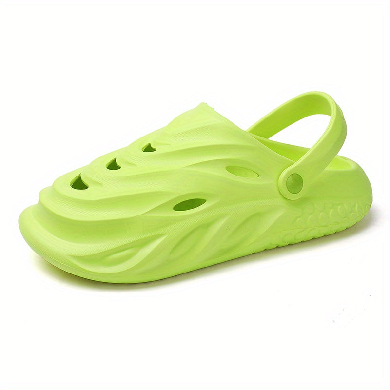 Men's Slip On Platform Clogs Unisex Outdoor Hollow Out Beach Sandals