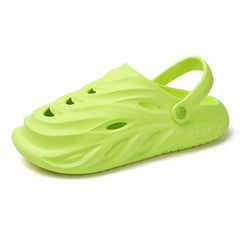 Men's Slip On Platform Clogs Unisex Outdoor Hollow Out Beach Sandals