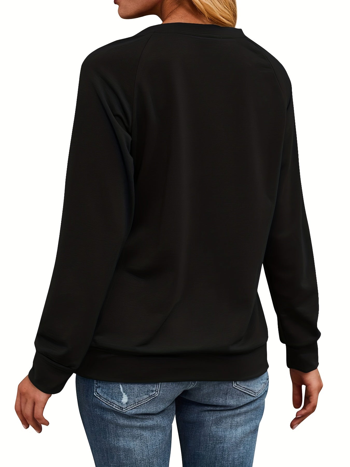 Salty Heifer Cow Print Sweatshirt Long Sleeve Crew Neck Casual Women's Clothing